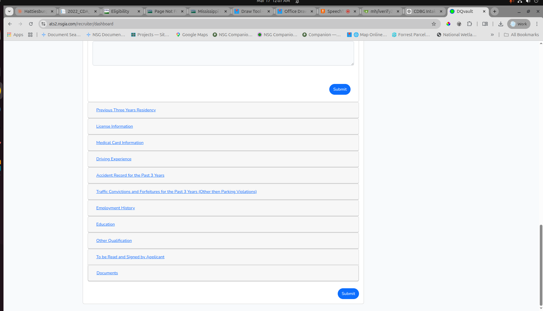 Application accordions
