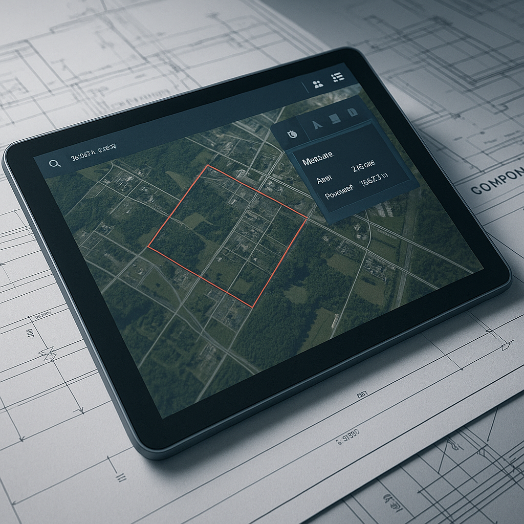 Professional GPS Area Mapping Interface