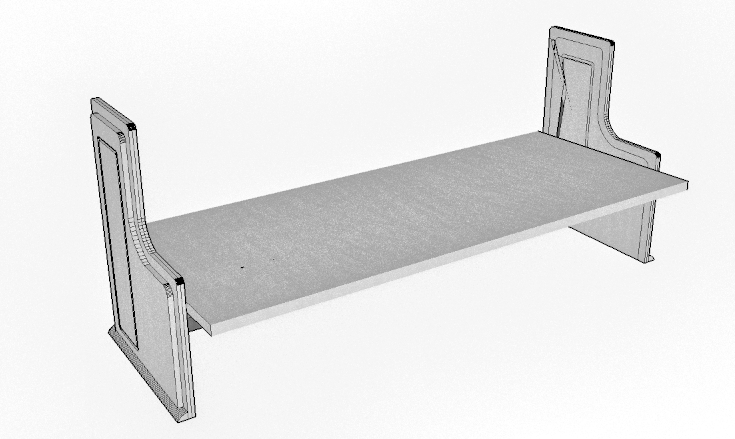 Patent Figure 3: Backrest Converted to Cot